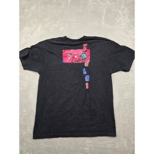 Stray Rats T-Shirt Mens L Fit M Black Graphic Print Short Sleeve Cotton‎ Tee